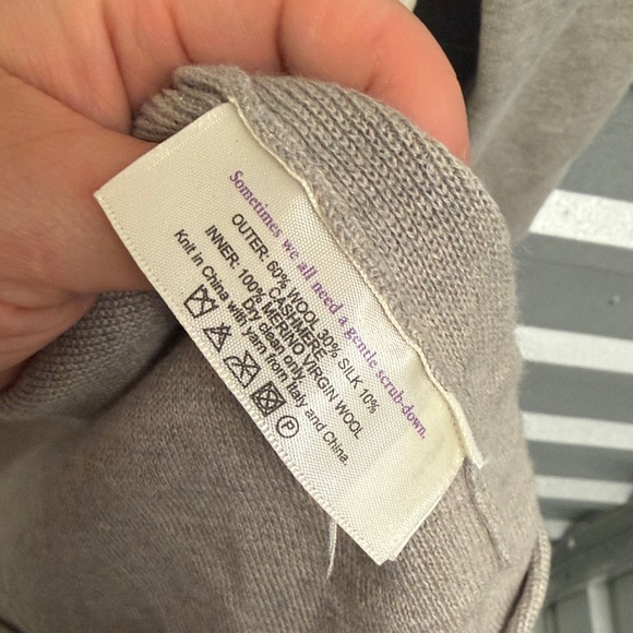 MM.LAFLEUR Women’s Open Front Midi Cardigan WOOL‎ SILK CASHMERE Luxe XL Lounge - Picture 7 of 11